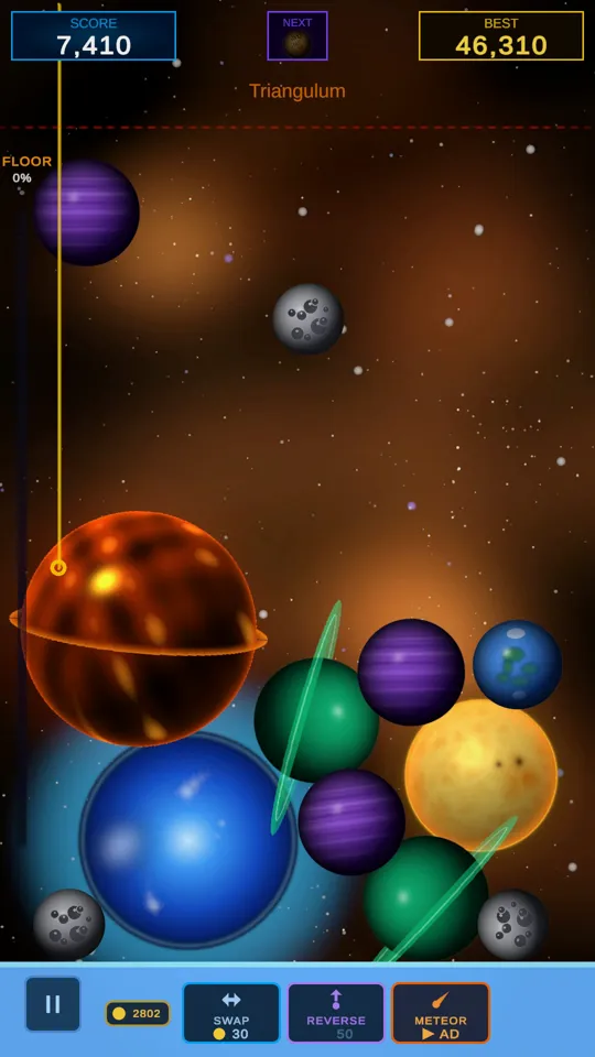 Cosmix gameplay in the Triangulum galaxy